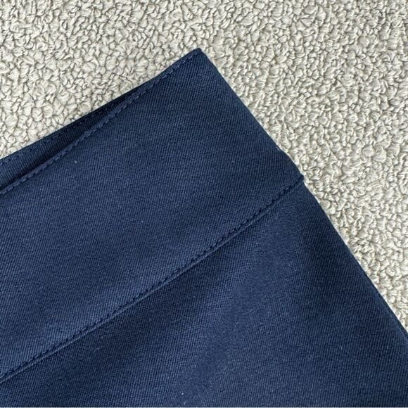 St. John Collection High Rise Straight Leg Dress Pant Trousers Navy Blue Size 6 - Picture 4 of 12